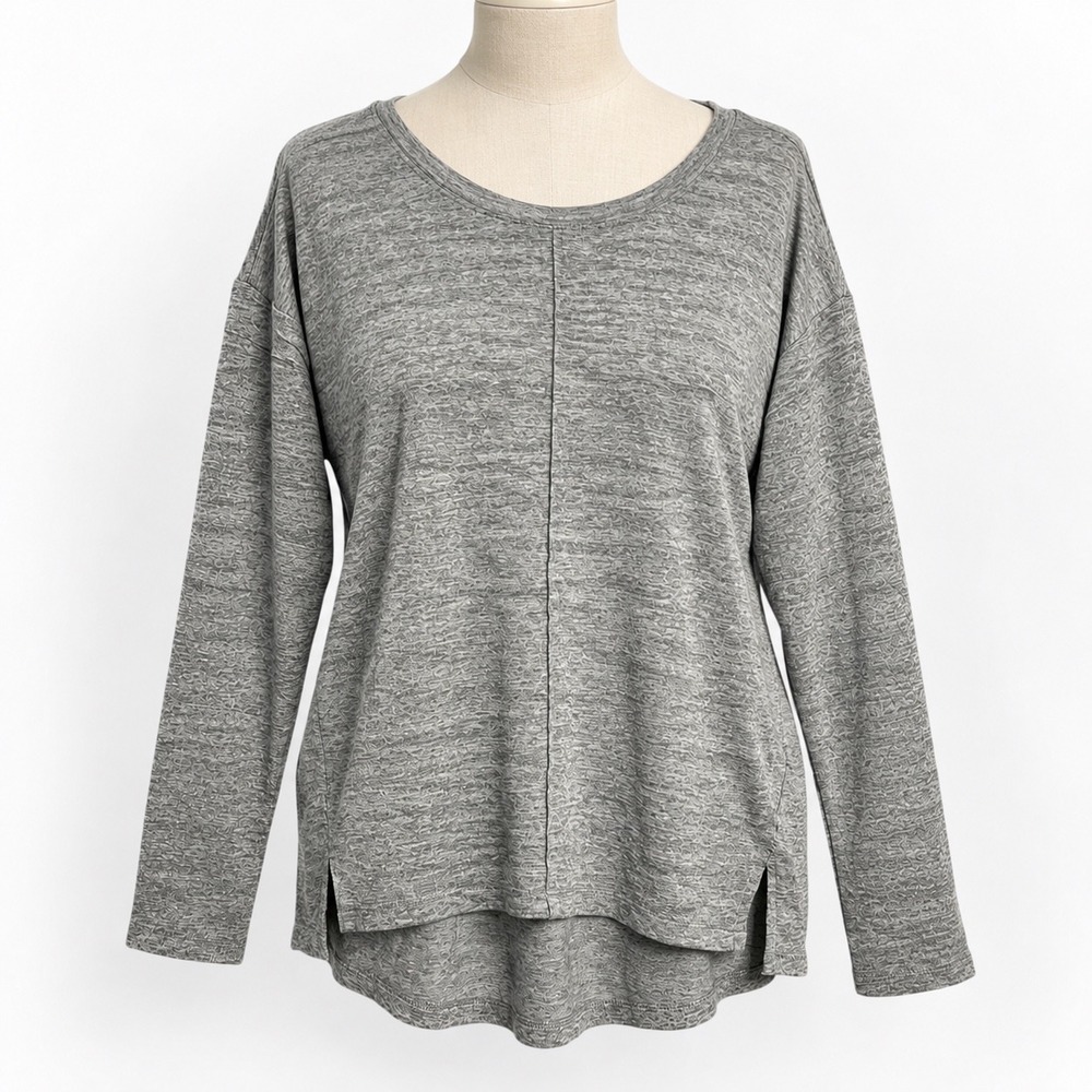 Banana Republic Womens Small Gray Modal Hi Low Tunic Top Relaxed Minimalist